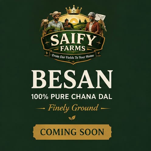 Saify Farms Besan | 100% Pure Chana Dal | Finely Ground | 1 kg